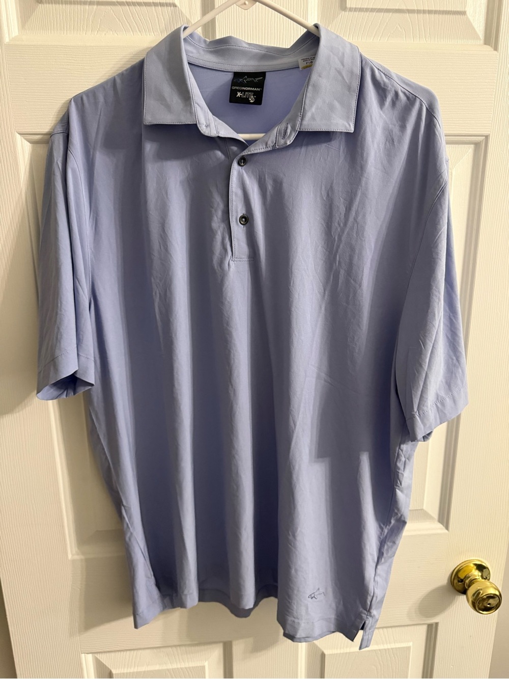 Greg Norman Collection Light Blue Men’s Performance Polo